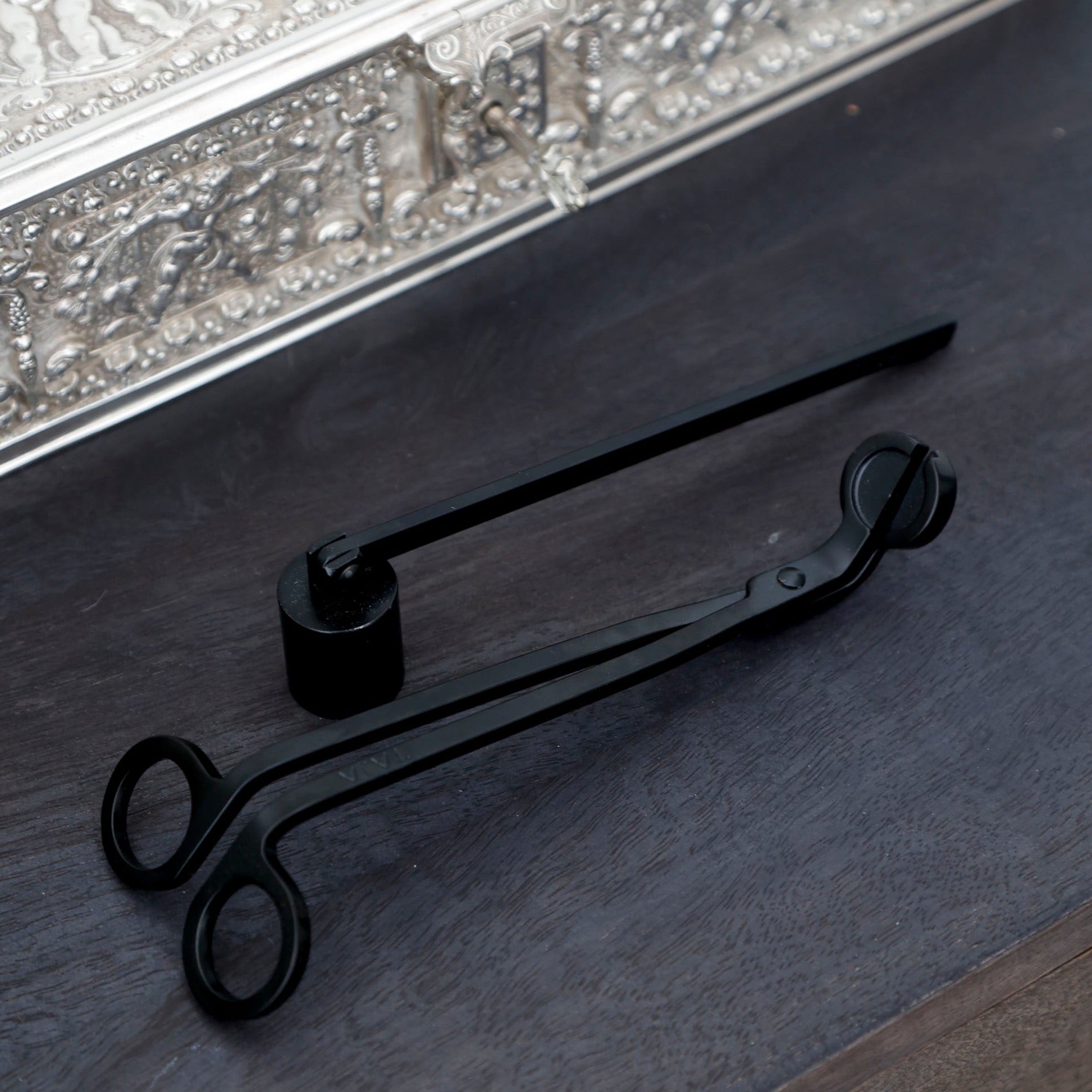 Candle Snuffer + Wick Trimmer Gift Set — Black