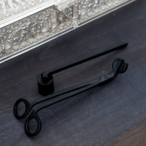 Candle Snuffer + Wick Trimmer Gift Set — Black