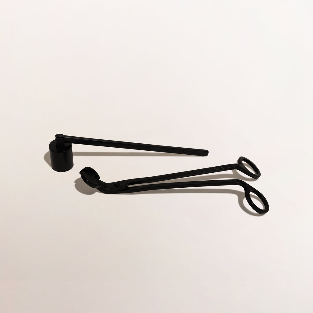 Candle Snuffer + Wick Trimmer Gift Set — Black