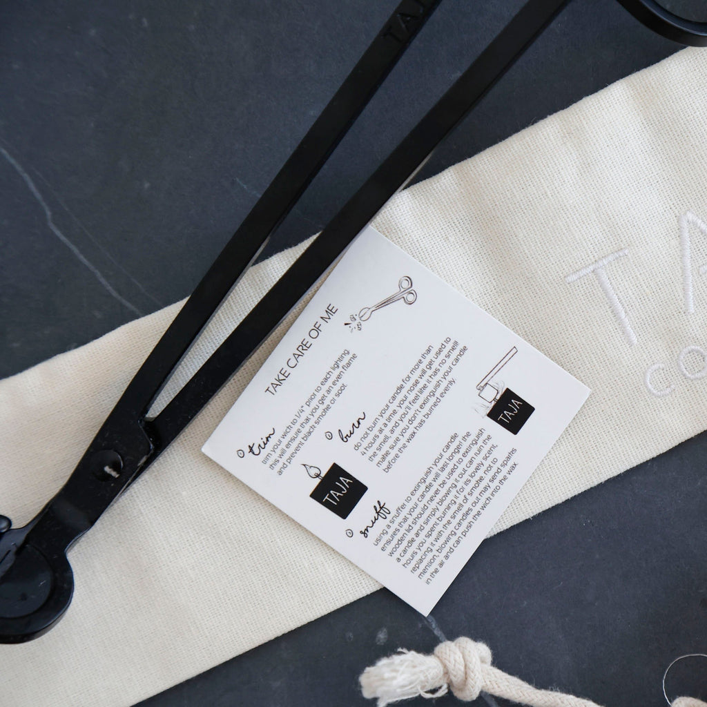 Candle Snuffer + Wick Trimmer Gift Set — Black
